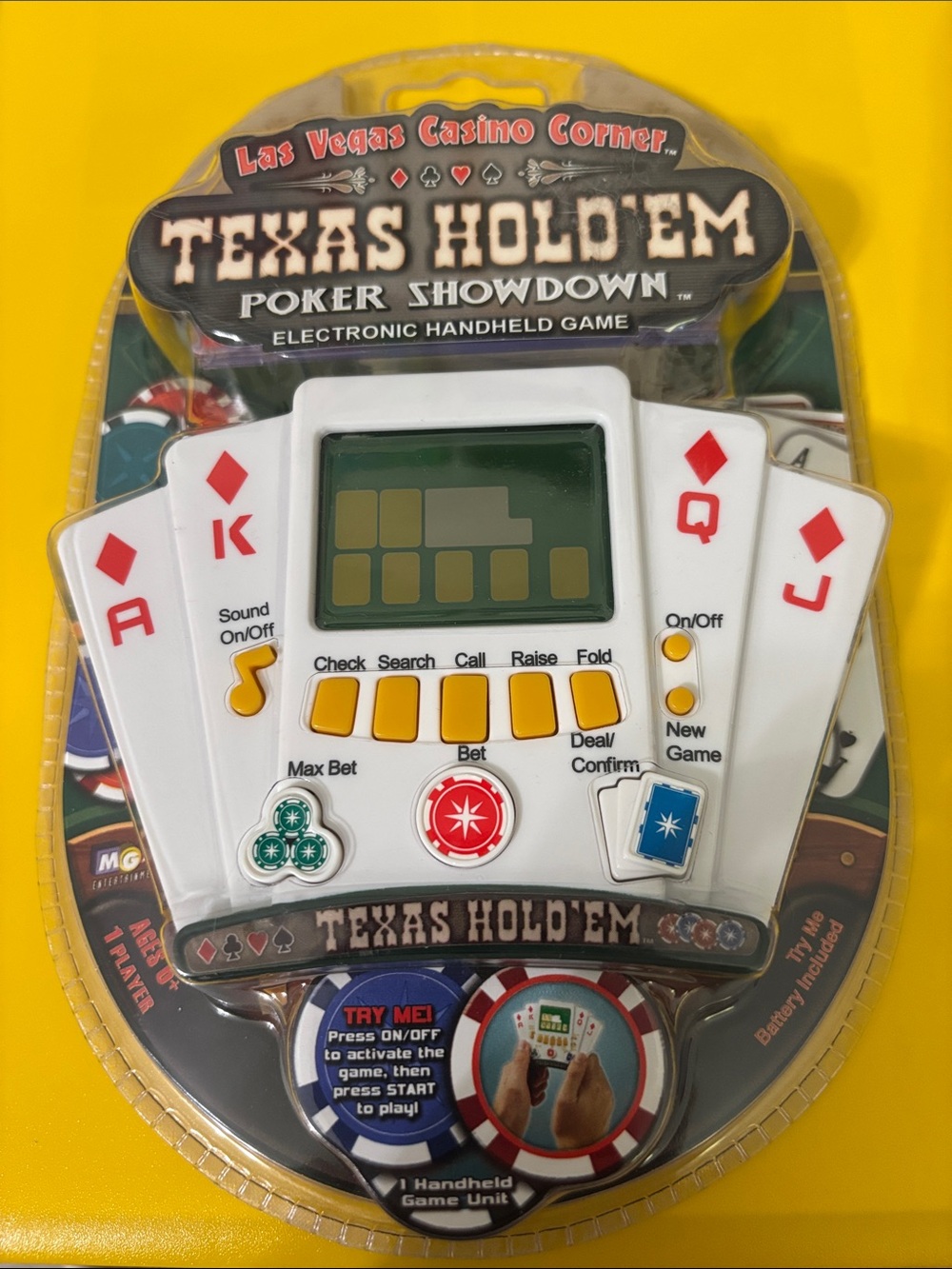 Texas Hold'em Poker Showdown Handheld Game